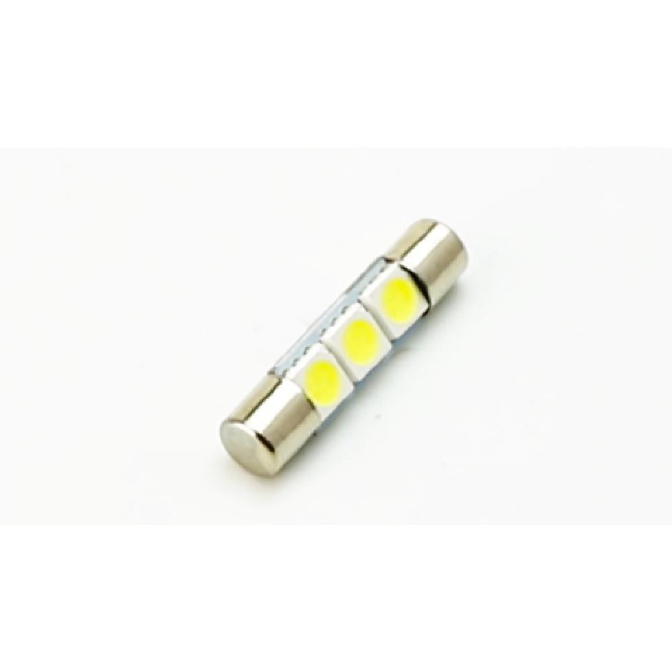 (2) Xenon White F30-WHP 6641 LED Bulbs For Sun Visor Vanity Mirror Lights