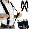 4 Clips Men Women Suspenders Elastic Adjustable Adult Trouser Braces Straps Kids Children Boys Girls Wedding Accessories