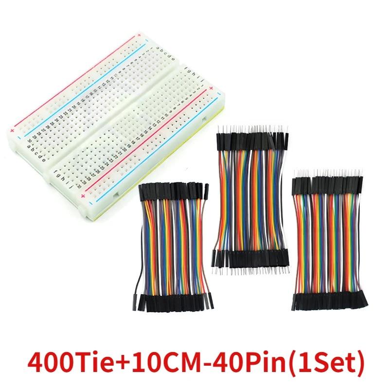 Набор перемычек для макетной платы Dupont Line Kit MB102 ZY-204, 400 соединительных точек, макетная плата для печатной платы без пайки, DIY мини-тестовые наборы для прототипов