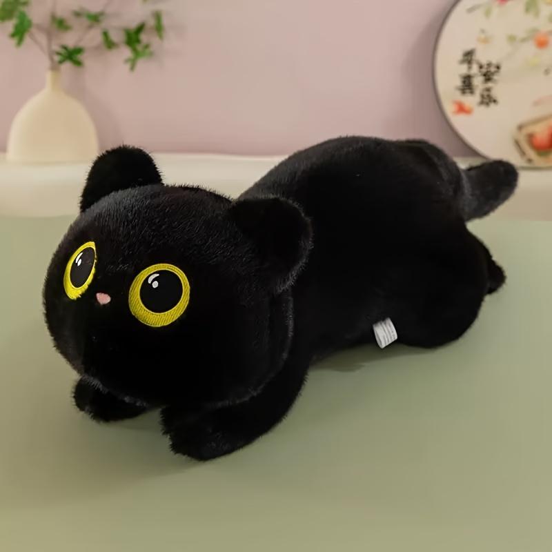 MINISO Мультяшная плюшевая игрушка-кошка Милая кукла черной кошки Лучший подарок-компаньон для роста, на дни рождения и праздники