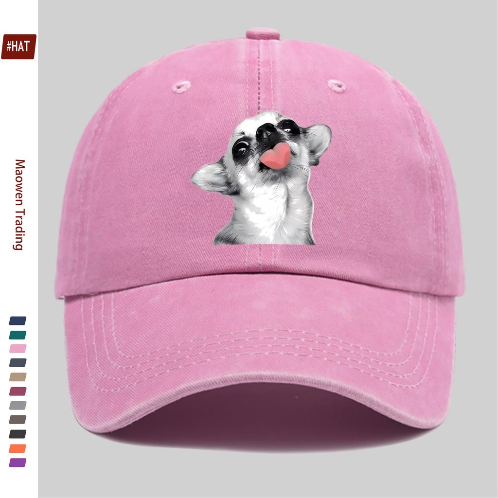 pc Cute Chihuahua WomenS Fashion Casual Sport Style Print Baseball with Trendy Print Design Sun Hat Party Decoration Hat Comfo
