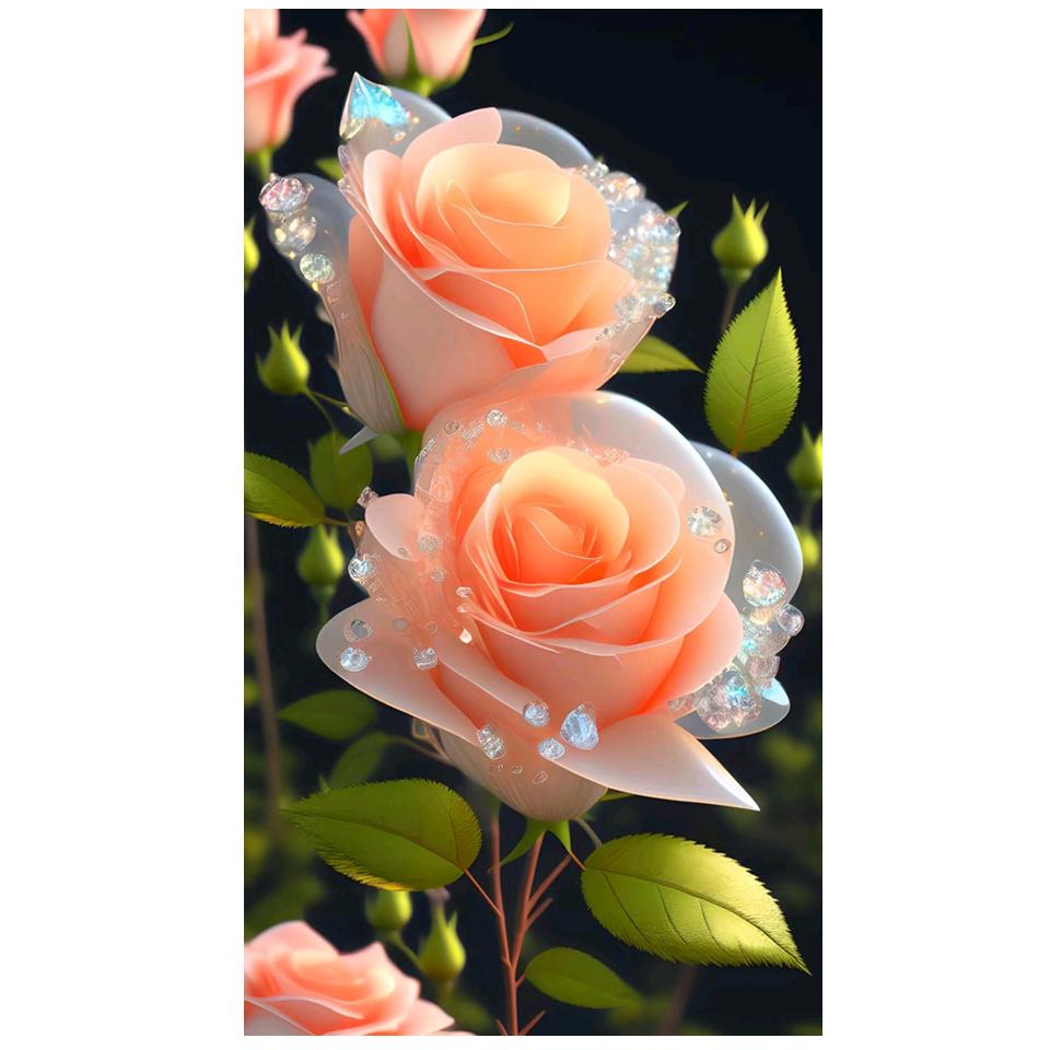 Красочная роза 5D алмазная живопись картина полная квадратная круглая мозаика со стразами цветы вышивка крестиком Diy Настенный декор вышивка