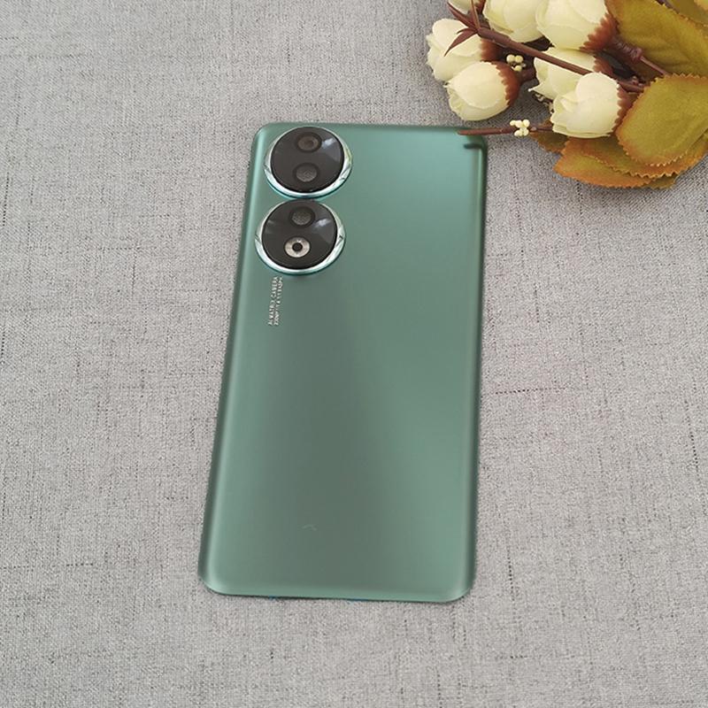 Original Glass Back Lid Housing Cover For Honor 90 Battery Cover Rear Door Replacement Case For Honor90 With Camera Lens Frame