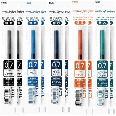 Шариковая ручка Pentel EnerGel Infree 5 10 стержней, 0,7 мм, Разные цвета, Стержни, AMZ-XLR7TL-5C