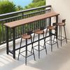 Dunzhu Modern Minimalist Bar Table and Chair Set