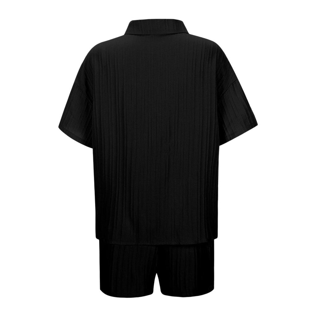 Комплекты из 2 предметов для женщин Футболка Шорты Наряды Мода Сексуальный Летний С коротким рукавом Плиссированный Костюм с открытым животом