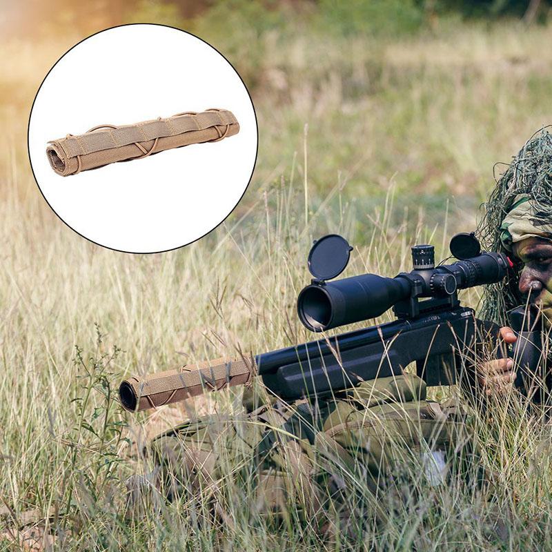HOT! 1000D Gun Silencer Protective Case Tactical Suppressor Heat Shield Sleeve Silencer Protective Cover Hunting Accessories