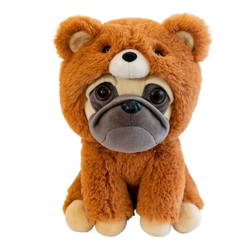 Плюшевая игрушка для девочки, собака, мягкая подушка, мопс, бульдог, набивная, наряженная, 25 см, плюшевая игрушка Шарпей для детей