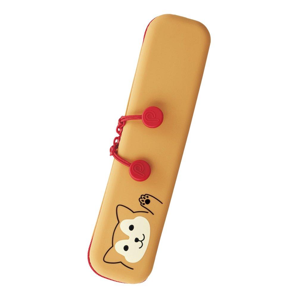 LIHIT LAB Slim Zipper Pouch Punilabo Shiba Inu A7717-2