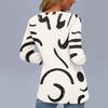 Women's Fashion Casual V Neck Long Sleeve Printed T-Shirt Ladies Top