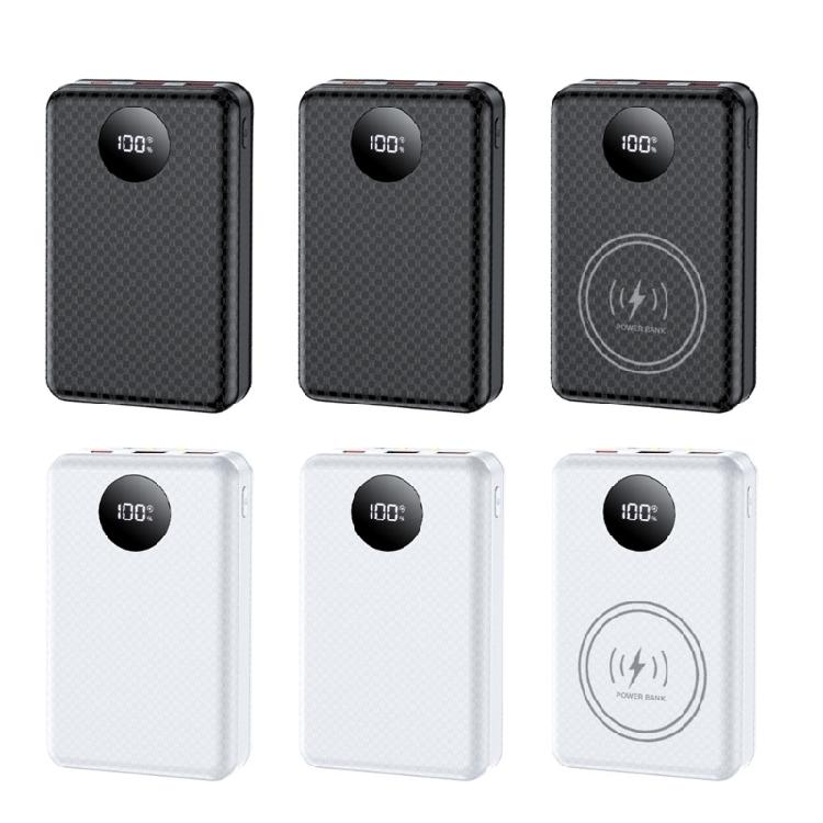 Стандартный корпус-кейс для DIY Power Bank 18650, 22,5 Вт/10 Вт Быстрая зарядка, Встроенная светодиодная лампа для аварийного освещения