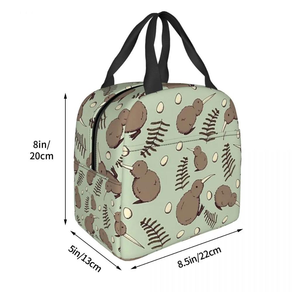 Kiwi Bird Insulated Lunch Bag for Women Office Cooler Thermal Food Box Tote Portable Lunch Boxes Container