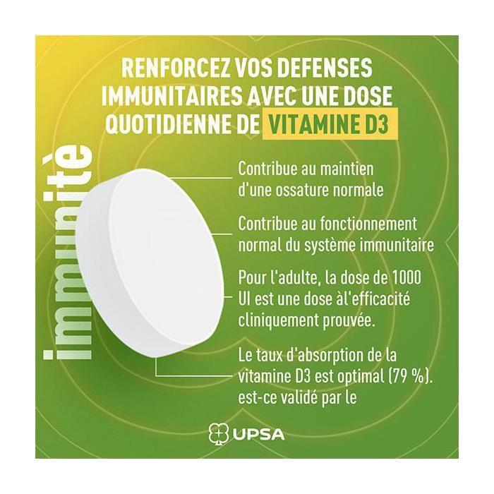 UPSA Vitamine D3 1000 UI 30 comprimés