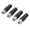 Preffair 4PCS RCA Lotus Plug родиевая латунь без пайки 10MM RCA Plug R1738