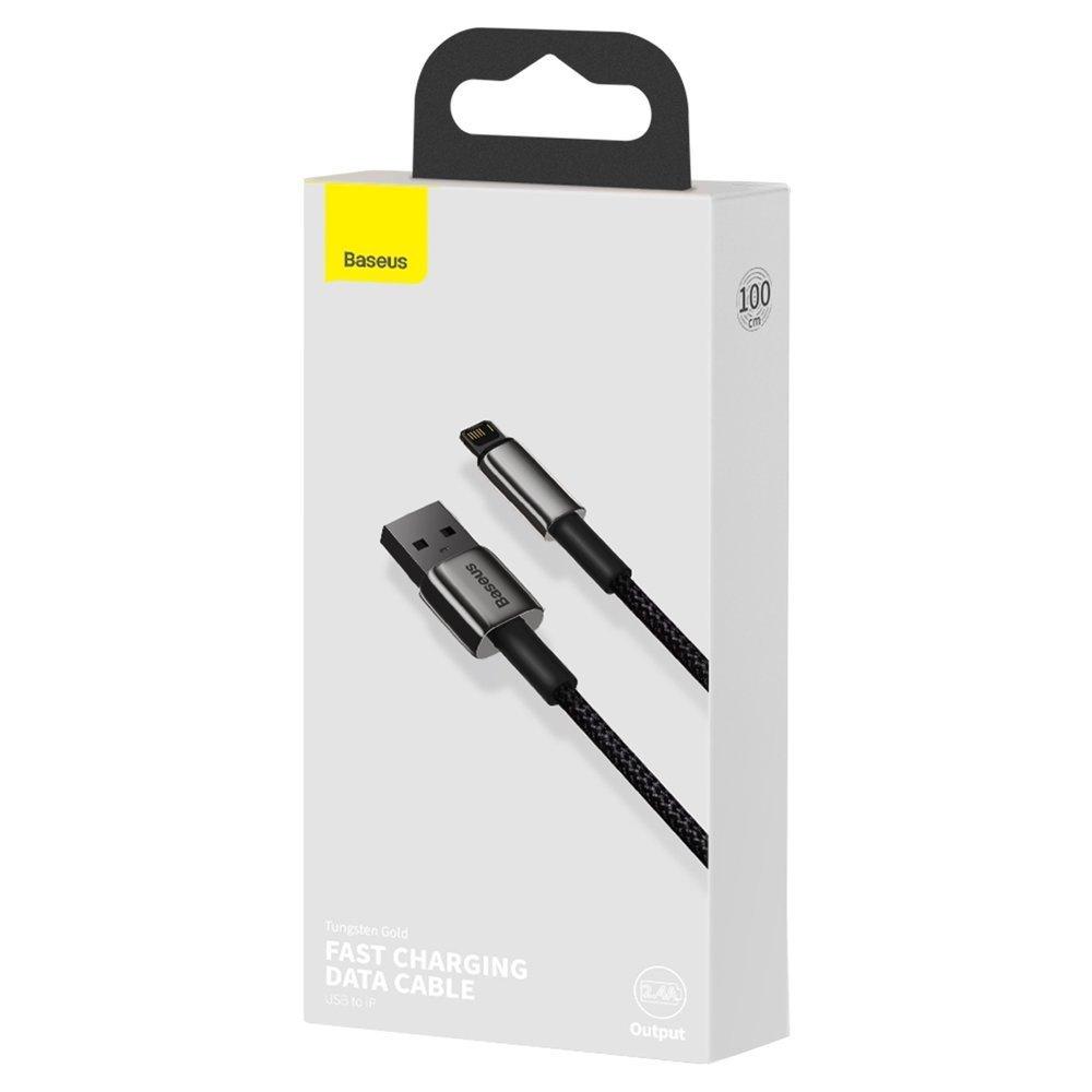 Baseus Tungsten 1m USB-Lightning Cable 2.4A Black