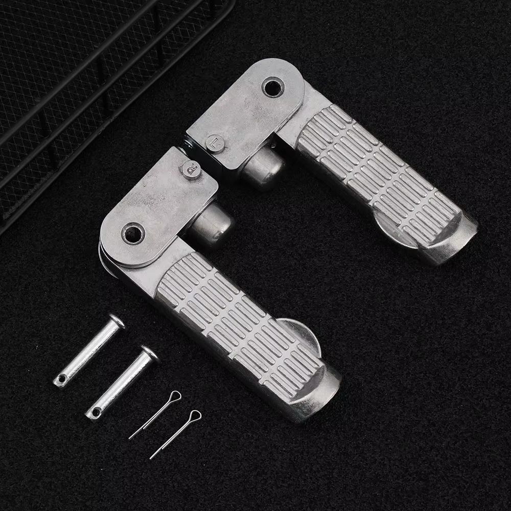 Non Slip Motorcycle Foot Pegs Aluminum Zinc Zinc Alloy E Bike Foot Rests Electric Bicycle Pedals Motorcycles