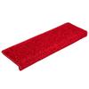 Vidaxl Maty Na Schody 15 Szt. 65X21X4 Cm Czerwone Prostokątne Krawędzie