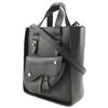 Dior Saddle Mini Tote Handbag 2WAYShoulder Bag black Calfskin Women Used