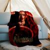 Customizable Descendants The Rise of Red Throw Blanket – Personalized Name, All-Season Cozy Snug Blanket, Machine Washable, Personalized Blanket