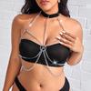 Women Sexy Cage Chest Chain Lingerie Bdms Bondage Bikini Belly Waist With Corset Chain Fetish Clothing Gothic Exotic Accessories
