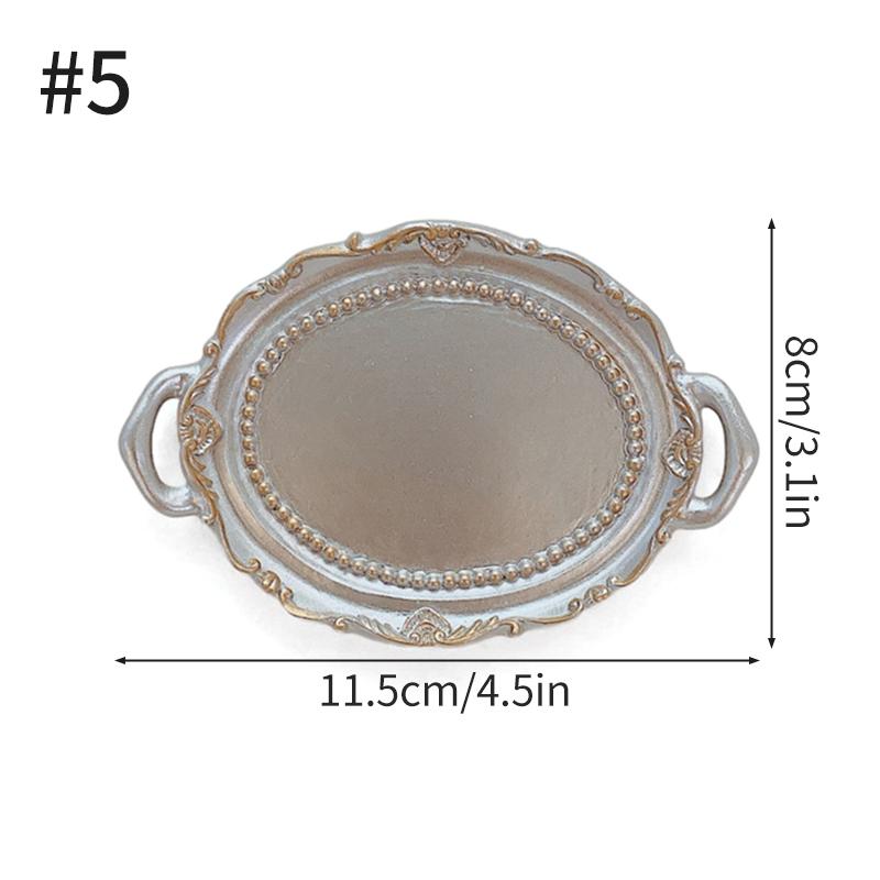 Ретро-лоток для хранения европейских ювелирных изделий из смолы, поднос для демонстрации серег, поднос для хранения украшений, поднос для декора, тарелка из смолы, реквизит для фотографий