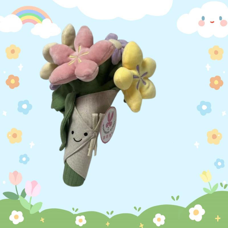 Очаровательная цветочная плюшевая кукла, мягкая короткошерстная плюшевая игрушка, фигурка, 16 дюймов