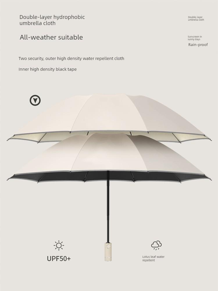 24-Bone Automatic Reverse Umbrella Female Dual-Use Sun Umbrella Sun Protection UV Protection Umbrella Large Men