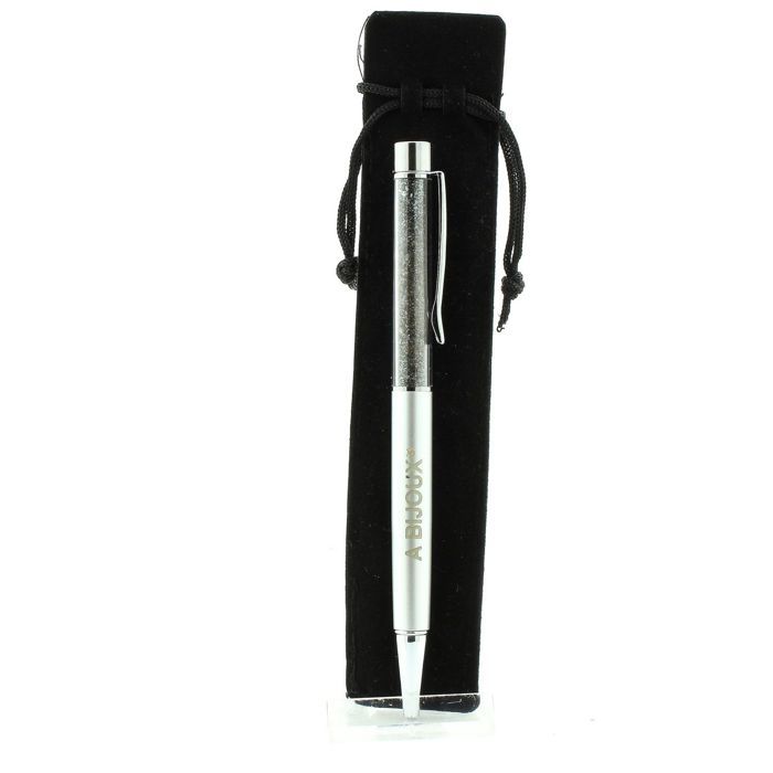 Pierres et Minéraux. Stylo minéraux Hématite d'Allevard, Isère, France. Couleur gris.