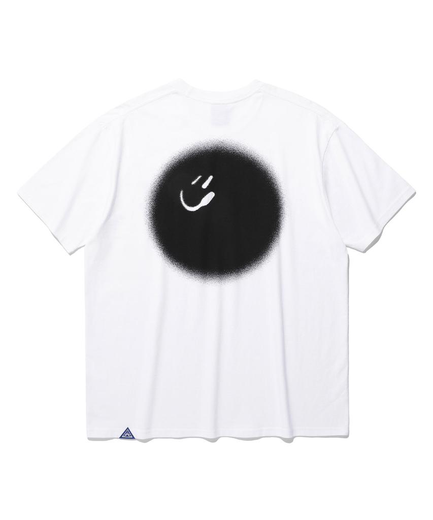 ISTKUNST Blur Smiley Ball Tee_White(Ik2Emmt502A)