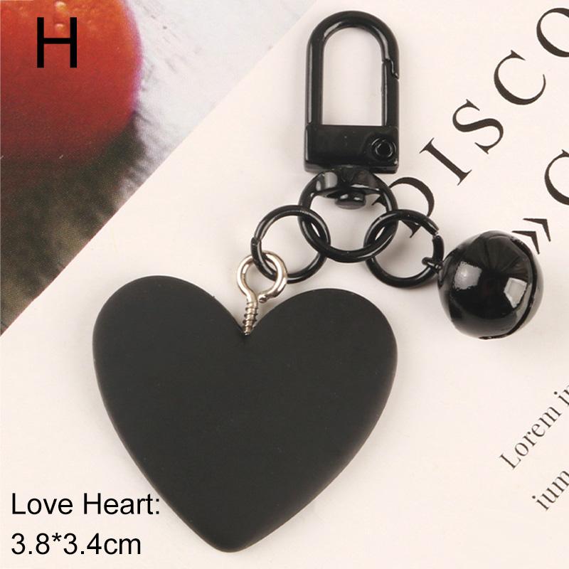 1PC Party Gifts Bells Love Heart Keychain Keyring Keychains Bag Pendants Car Keychains Cute Charms