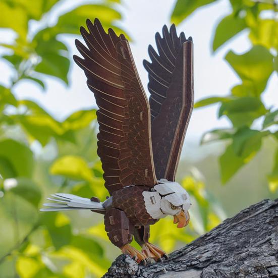1 Set Bird Assembly Kit 3D Paper Bird Model Cardboard Animal Building Puzzle Toy DIY Craft Decoration Kids Adults Bird Lovers Gift