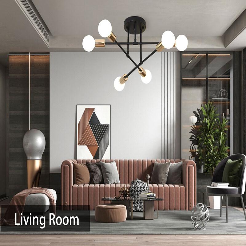 Canmeijia Modern European Nordic Chandelier Home Decor Ceiling Light Dining Pendant Hanging Lamps for Living Bedroom
