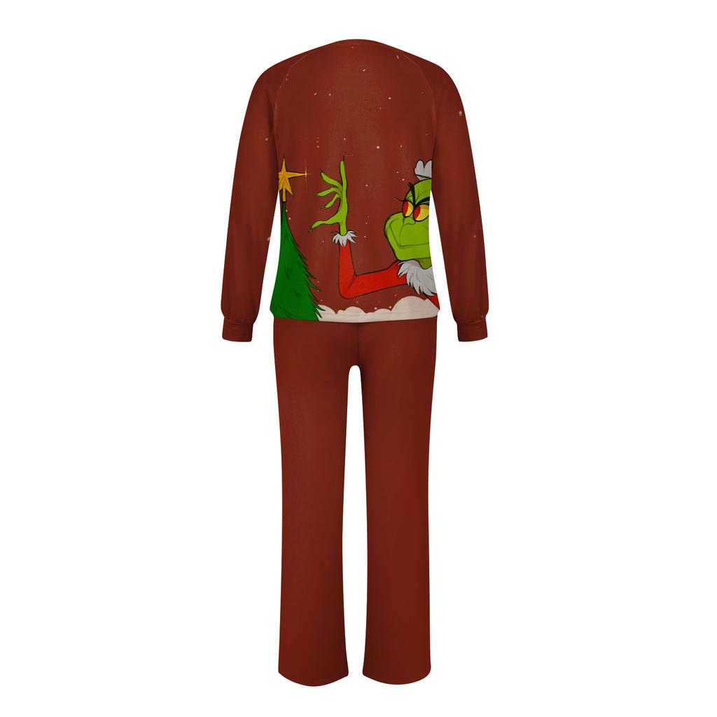 Комплект из топа и брюк с рождественскими принтами для всей семьи Одинаковые комплекты для всей семьи