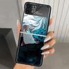 Чехол из твердого ПК Jujutsus Gojo Satoru для Samsung Galaxy Z Flip 6 5 4 3 Черная крышка ZFlip6 Flip5 Flip4 5G Складные чехлы с принтом