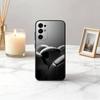 Чехол для телефона F-Football S-Soccer с текстурой стежка Для Samsung S25,S24,S21,S22,S23,S30,Ultra,S20,Plus,Fe,Lite,Note,10, Черная крышка