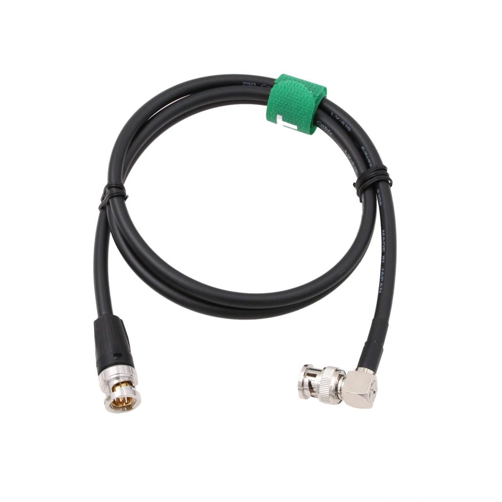 HangTon Высокогибкий 12G 3G HD SDI Видео 4K Прямоугольный Штекер BNC к Штекеру 75 Ом Коаксиальный Canare 1М для Blackmagic Komodo Alexa Atomos Вещательная Камера