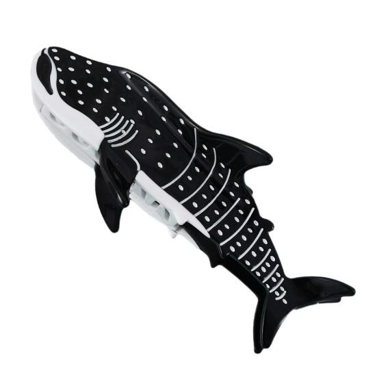 Женская заколка для волос в форме китовой акулы, заколка для волос с уксусной кислотой, противоскользящая большая заколка, заколка на заднюю часть головы, заколка для волос, аксессуары для головы