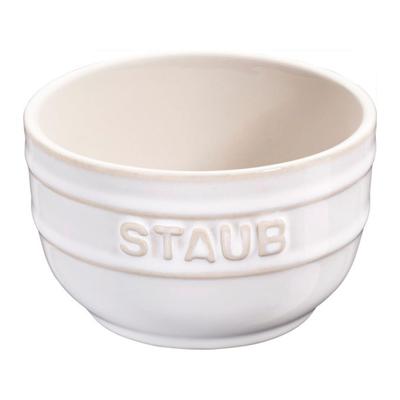 Staub Rum Can Ivory Керамическая маленькая миска, безопасная для использования в микроволновой печи, японская тарелка "круглая 9 см" [Авторизованный продукт] 40511-859