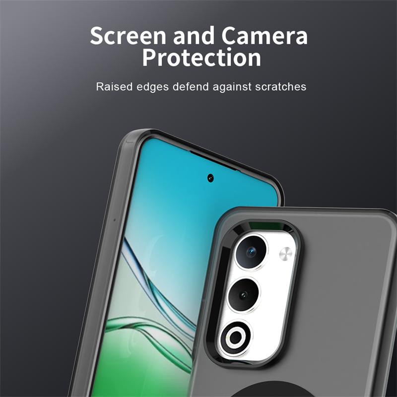 Прозрачный чехол с беспроводной зарядкой и магнитной адсорбцией для Oppo A5 5G Чехол для телефона для Oppo A5 Чехол для Oppo A5 A5m 6,67 дюйма