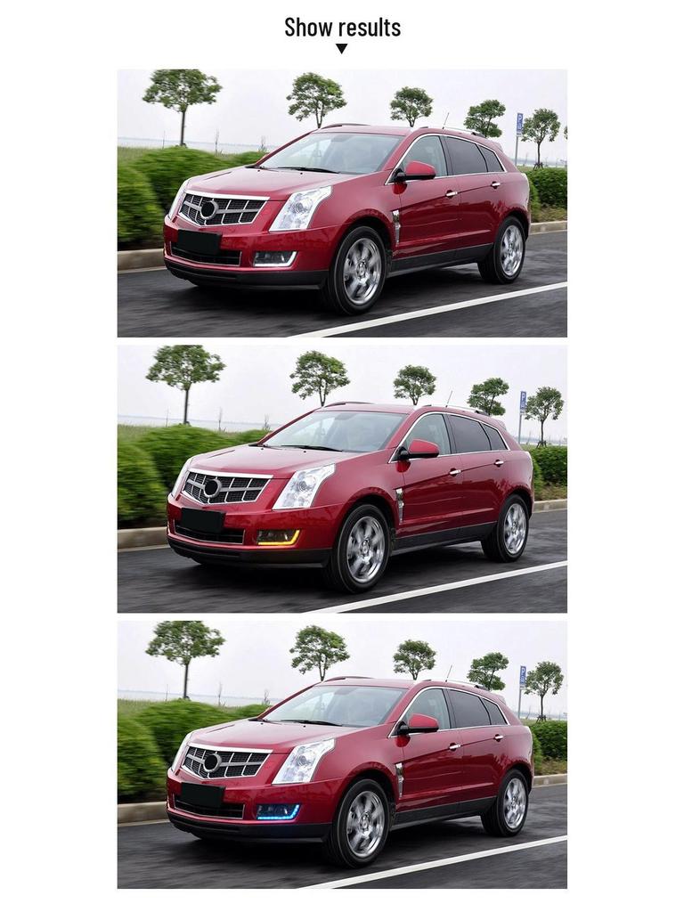 Светодиодные дневные ходовые огни и противотуманные фары для Cadillac SRX