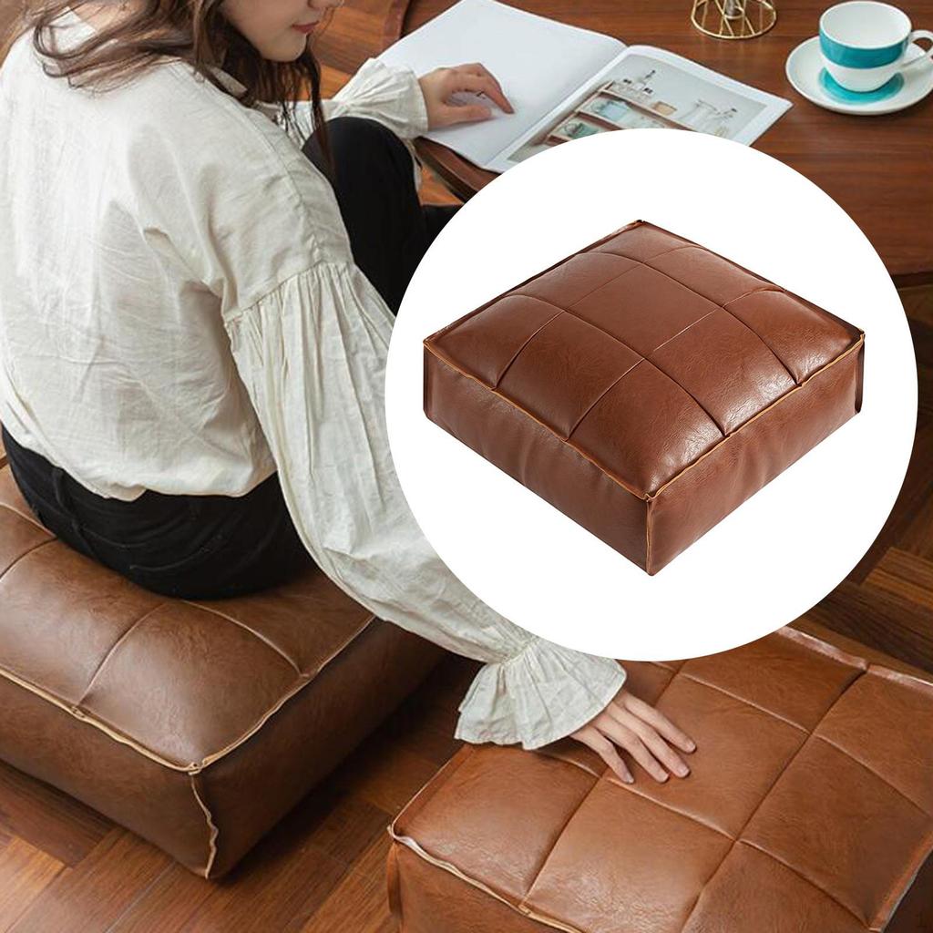 Табурет для ног Марокко Османский чехол Пуф Подставка для ног Подушка сиденья из искусственной кожи ручной работы