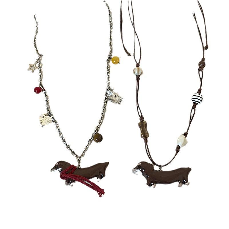 Ожерелье с подвеской в виде шарфа «Такса» — уникальная, универсальная мода для женщин