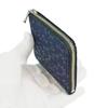 Кошелек для монет Indenya Inden F Кошелек для монет 08 из оленьей кожи с темно-синим и черным лаковым узором «Стрекоза» 1008-04-008