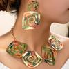 Fashion Jewelry Set Necklace Earrings For Women Ladies