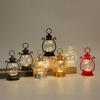Retro Style LED Hanging Lantern with Hook Soft Lighting Battery-Powered Desktop LED Night Light Party Decoration