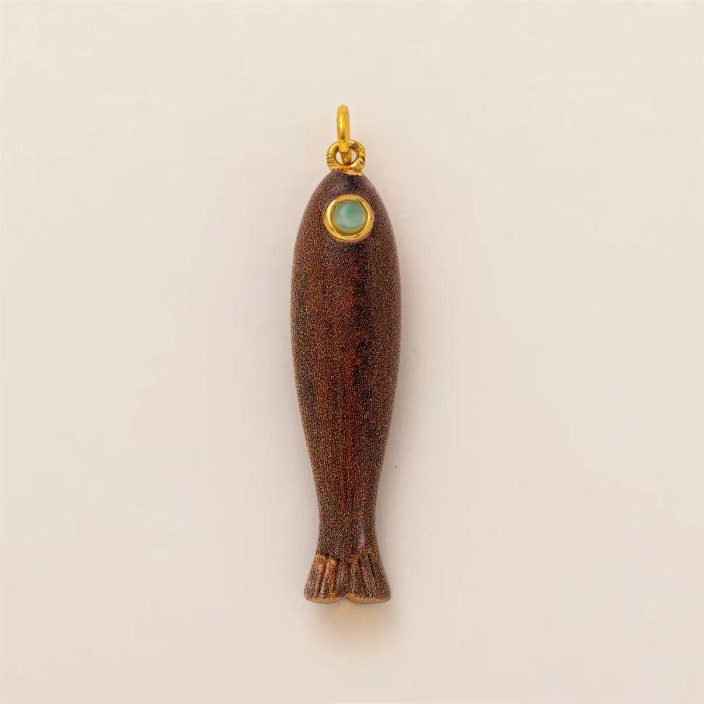 Beach Series Fish Ocean Jewelry Copper Plated Fish Animal Charms Fish Pendant Jewelry Making