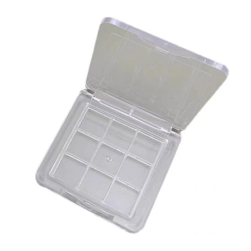 9 Grids Empty Eyeshadow Case Palette Eye Makeup Storage Dish For Women Girls Makeup Beginners Diy Eye Shadow Tool