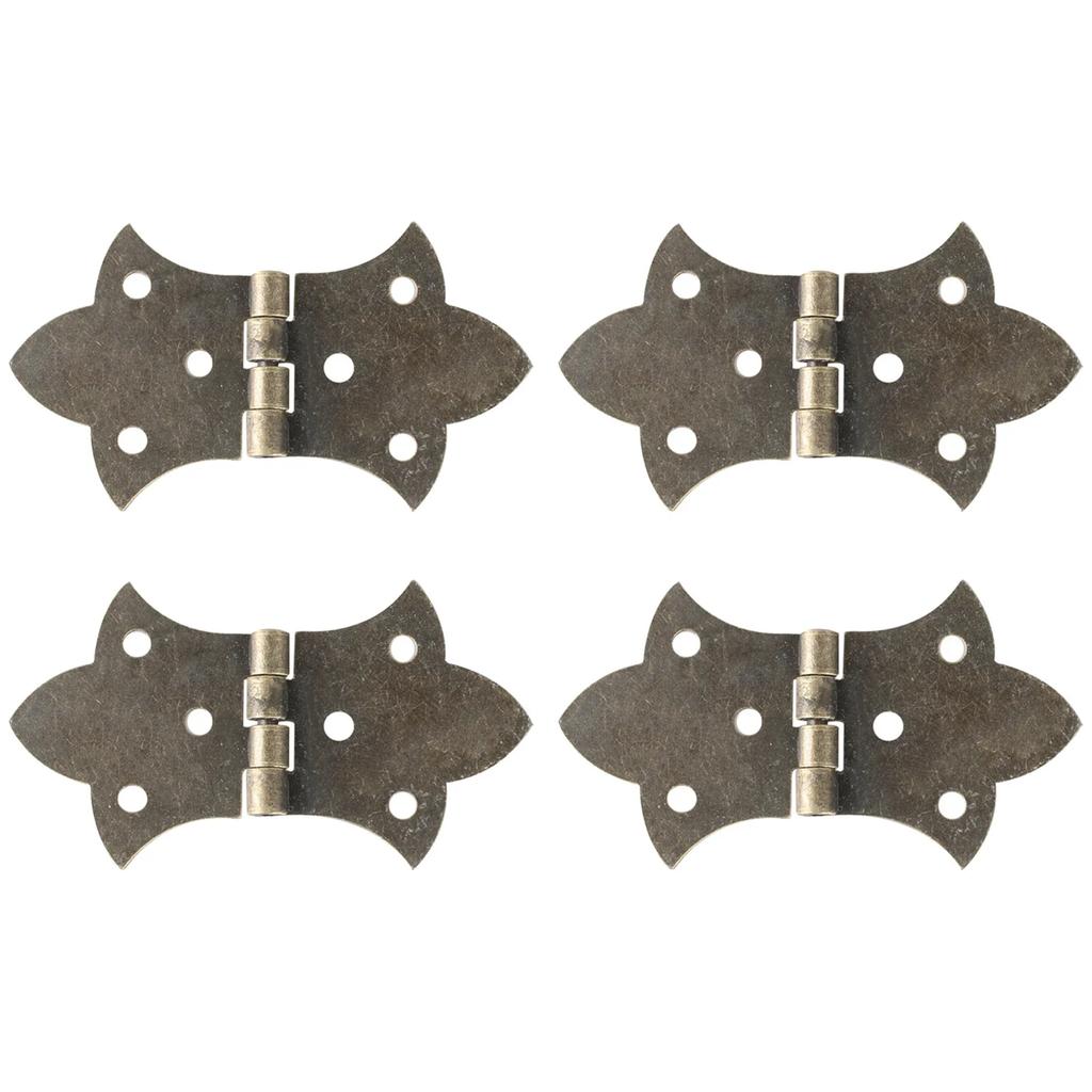 4 шт. мебельные петли антикварные деревянные подарочные шкатулки для ювелирных изделий петля для кукольного домика дверная петля для шкафа мебельная фурнитура для украшения