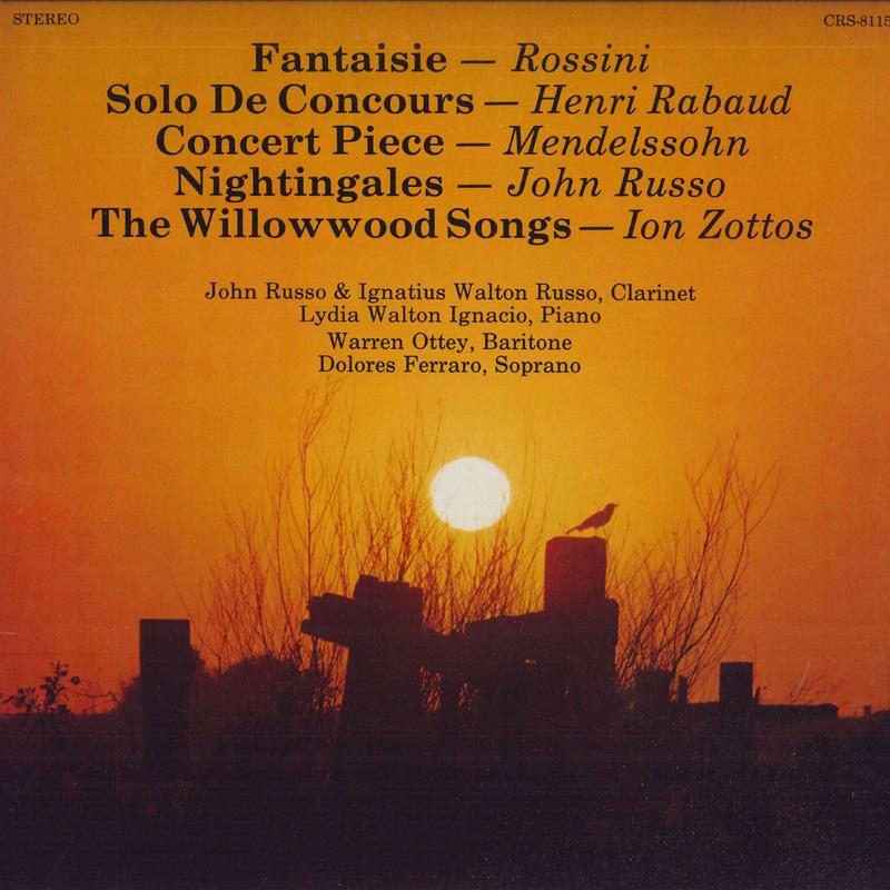 LP Record JOHN RUSSO - Fantaisie-rossini CRS8115 CONTEMPORARY Japan Classical Used