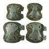 Camouflage Tactical Knee & Elbow Pads Set: 4-Piece Gear for Combat, Training, Riding & Sports Protection